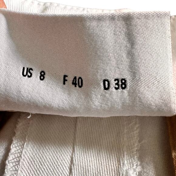 AKRIS * PUNTO Ivory Pleated High- Rise 6” Bermuda Shorts Women’s Sz US 8 FR 40 - Picture 7 of 11